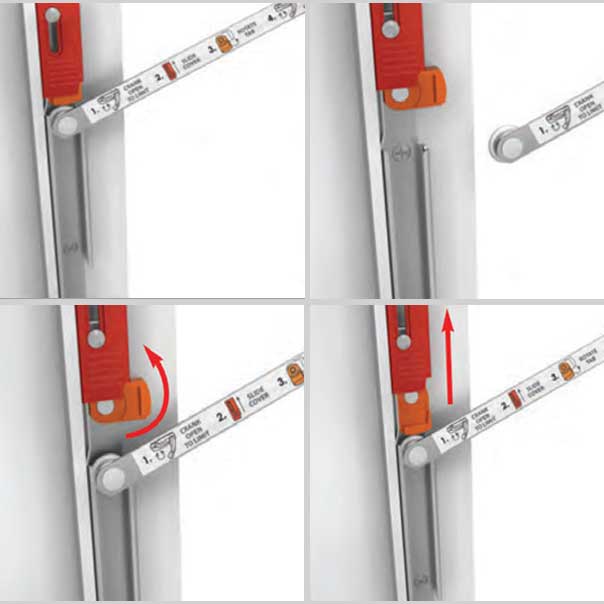 Casement window safety latch